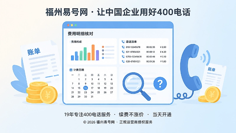 400电话费用明细核对聚焦图